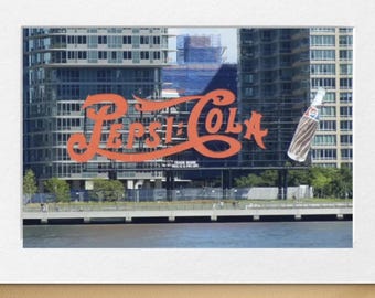 Pepsi Cola sign / Neon Signs of NYC / Long Island CIty / New York City Photograph
