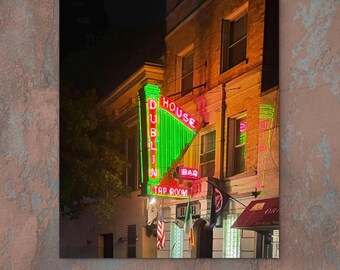 Dublin House Neon Sign Photography: Upper West Side NYC Bar