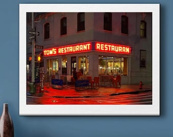 Tom's Diner / Restaurant in Seinfeld the TV show / UWS Restaurant / New York City Photograph