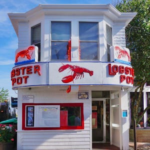Cape Cod Photography: Lobster Pot Neon Sign, Provincetown MA