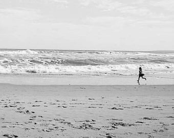 Beach Baby Photograph - Black & White