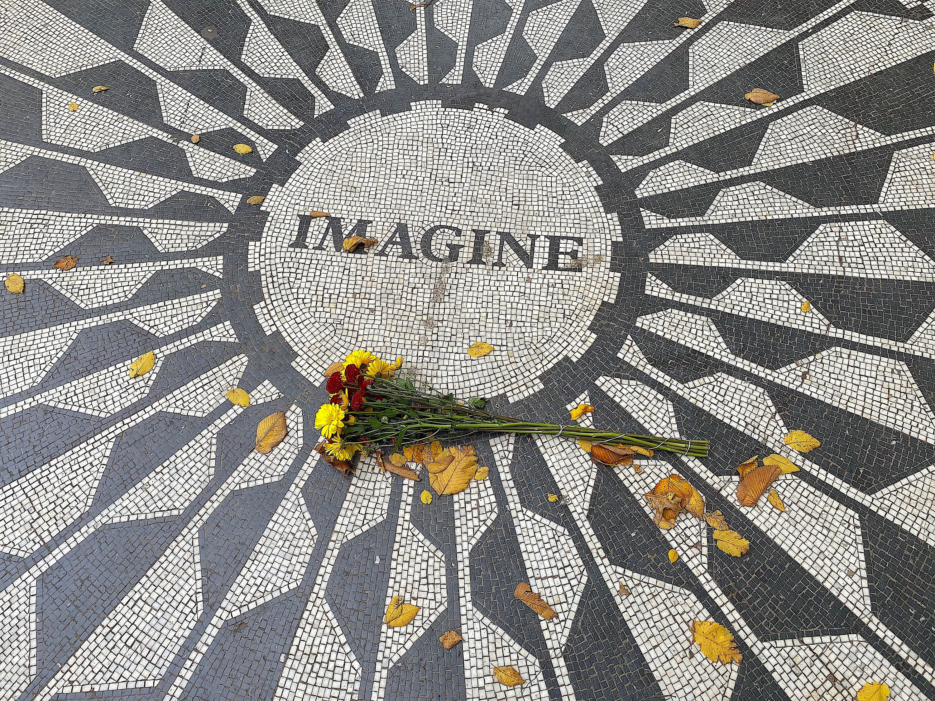 IMAGINE Mosaic. John Lennon Memorial. Central Park New York
