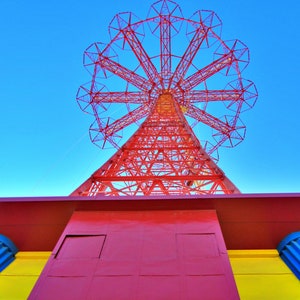 Saut en parachute de Coney Island : photographie d&#39;un monument historique