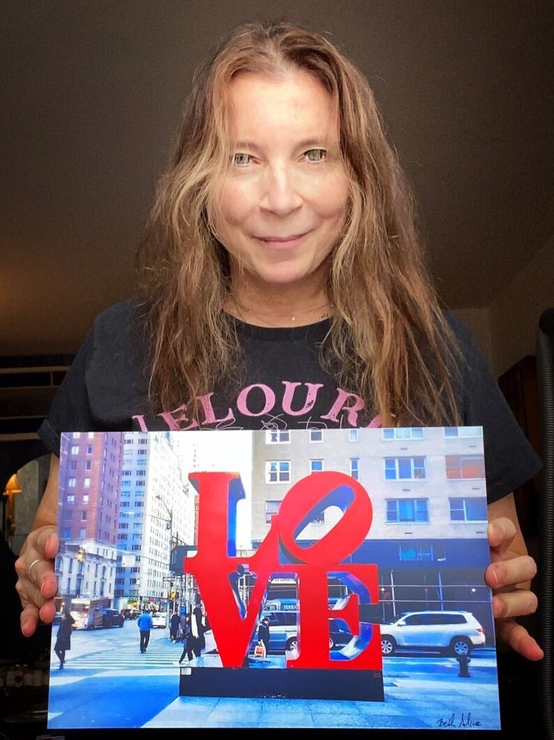 LOVE Sculpture NYC / Robert Indiana Designer / NYC Photo Etsy