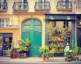Paris Streets - Flower Shop - Photograph