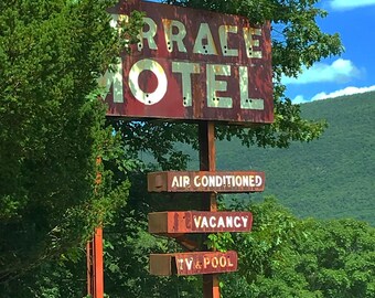 Terrace Motel / Urbex Dilapidated / Catskills Hotel Photograph
