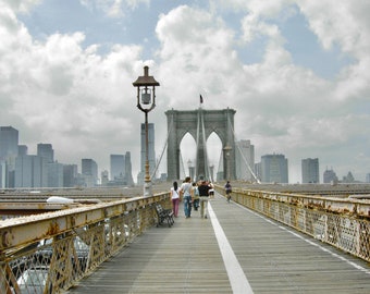 Brooklyn Bridge / Spaziergang über die Brücke / New York City Fotografie
