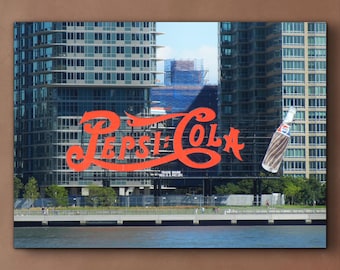 Pepsi Cola sign / Neon Signs of NYC / Long Island CIty / New York City Photograph