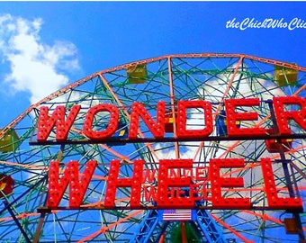 PHOTO / Coney Island NY / Wonder Wheel / New York City Photo