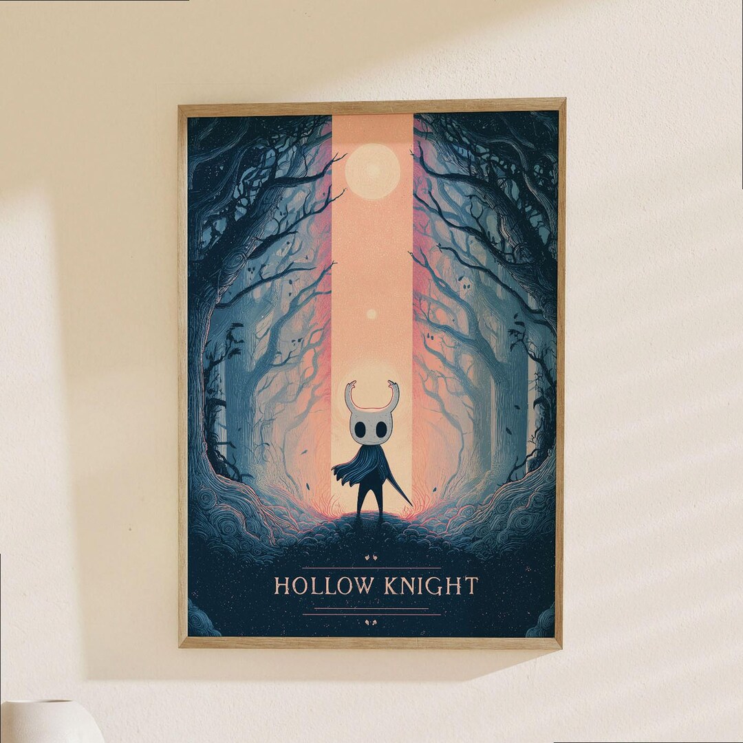 Hollow Knight Poster - Video Game Art Print for Gaming Room Decor ...