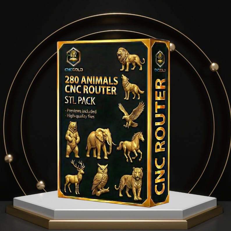 Ultimate Animals 280 Models STL Bundle – CNC Router, Laser and 3D ...