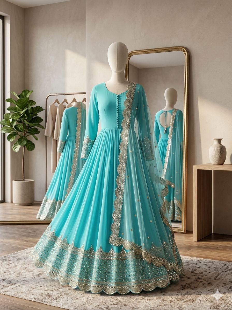 Long Gown Dupatta - Etsy Long Gown Dupatta - Etsy