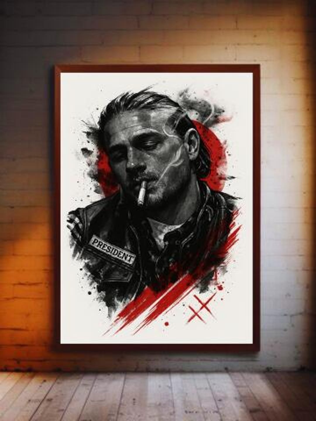 Jackson Teller Print - Sons of Anarchy - Jax Teller Fan Art - Premium ...