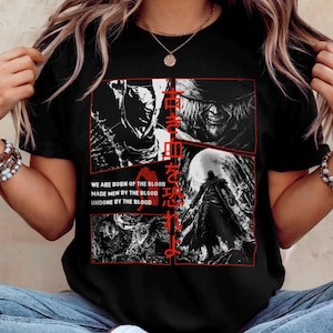 Camiseta de cazador gótico oscuro: camiseta gráfica inspirada en Soulsborne: camiseta de regalo para jugadores.