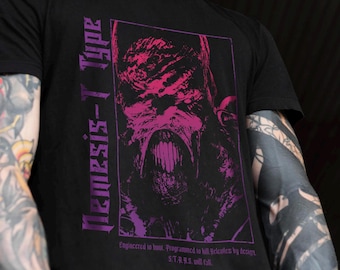 Camiseta de videojuego de terror de supervivencia / Camiseta de monstruo de terror mutante / Regalo para jugadores.