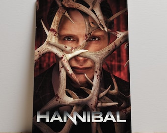 Hannibal Poster, Hannibal Lecter Wall Art, Unframed Canvas Print, Home Decor, Tv Series Gift