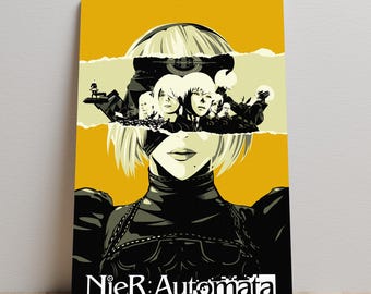 ニーア オートマタ ポスター - CDカバー - 公式キーアート - 高品質
