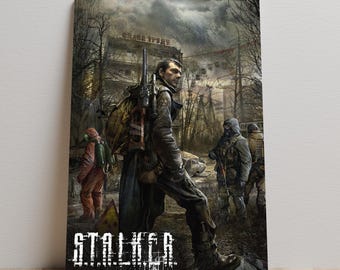 Póster de Stalker, arte mural de Shadow of Chernóbil, impresión en lienzo sin marco, decoración de videojuegos, regalo para gamers.