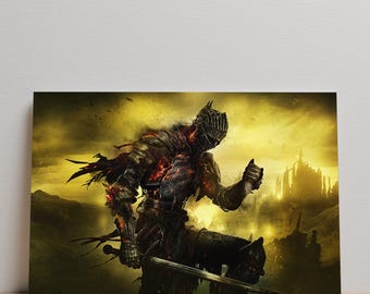 ダークソウル2 ビデオゲームポスター - Etsy 日本