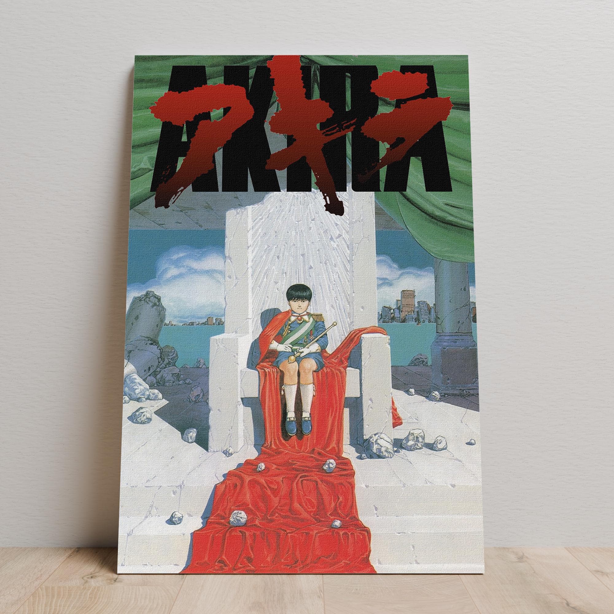 Akira Poster, Shotaro Kaneda Wall Art, Unframed Canvas Print, Film
