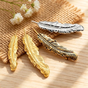 Maniglia in ottone a forma di piuma per mobile/Maniglia a forma di piuma per toeletta/Maniglia per soggiorno/Maniglia per scarpiera/Maniglie per mobili/Pomelli