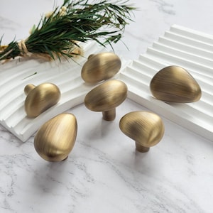 Pebble Organic Shape Cabinet Knob/ Kitchen Cabinet Knob/Modern Asymmetrical Minimalist Pull/Wardrobe Cabinet Pulls/Cabinet Hardware Knob