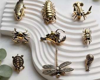 Antiqued Creativity Cabinet Knob,Brass Animals Marine insects Knob,Animals Dresser Knob,Cabinet Knob,drawer knob,Uniqueknob,Cabinet Hardware