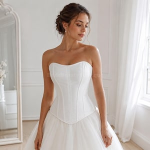 etsy corset dress White Corset Dress