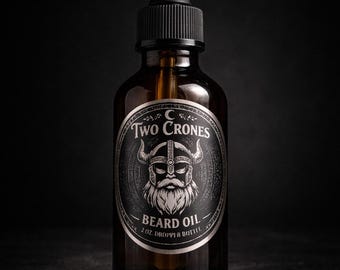 Viking Beard Oil – Two Crones, Vegan Conditioner (2 oz Dropper Bottle)