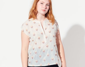 Cactus Blossom Blouse - Cereus Cream