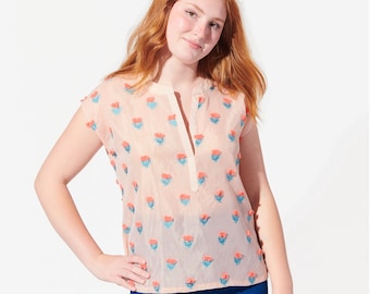 Cactus Blossom Blouse - Spinystar Pink