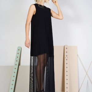 sheer maxi tank dress ASOS DESIGN