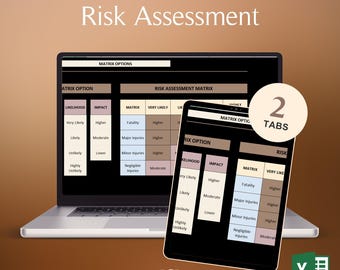 Risk Analysis Sheet Excel Dark Mode Risk Matrix Template Hazard Identification Risk Scoring Compliance Safety Management Tool