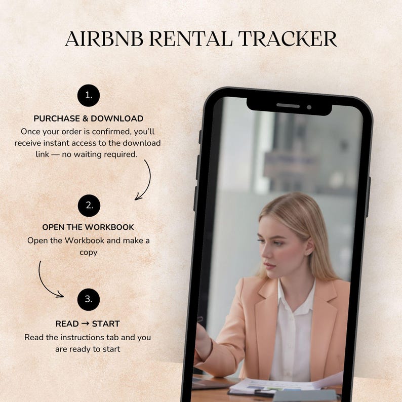 Airbnb Income and Expense Tracker Excel Light Mode Rental Property Spreadsheet Profit Loss Bookkeeping Property Management Planner