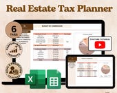 Real Estate Agent Tax Planner Spreadsheet Realtor Tax Tracker Commission Income Expense Tracker Google Sheets Excel Template