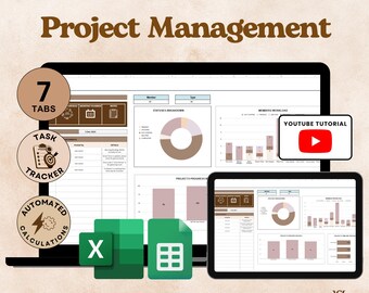 Projektmangement Tabelle Excel Google Sheets Aufgabenverfolgung Kanban Board Projekt-Timeline Wochen- und Monatsplaner Business-Arbeitsablauf