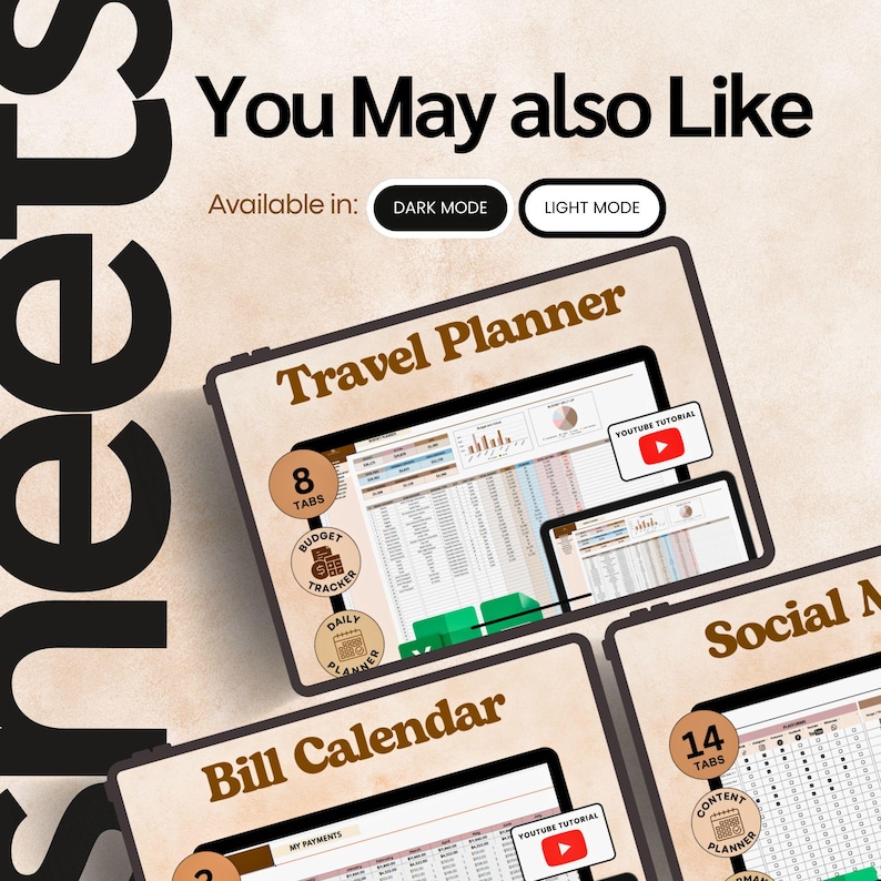 Daily Weekly Monthly To Do List Spreadsheet Google Sheets Light Mode Task Tracker Productivity Planner Calendar Dashboard