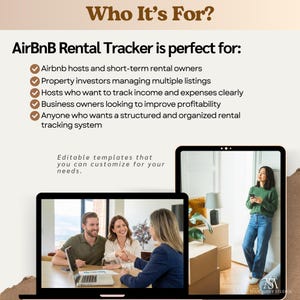 Airbnb Income and Expense Tracker Excel Light Mode Rental Property Spreadsheet Profit Loss Bookkeeping Property Management Planner