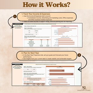 Real estate agent tax planner: income & expenses tracking, commission tracker, deduction checklist (Google Sheets tax).