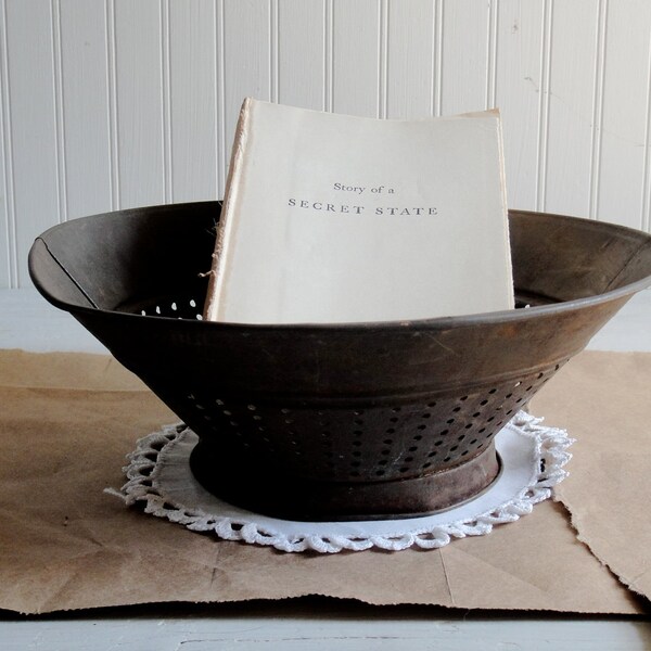 Rustic Metal Colander