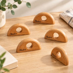 Modern Wood Dresser Knob, Drawer Handle for Nightstand Cabinet