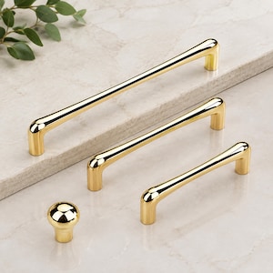 Gold Cabinet Handle Pull, Kitchen Drawer Pulls, Furniture Handle Hardware