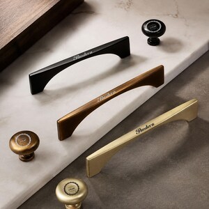 Minimalist Modern Closet Pull, French Cream Style Drawer Handle For Wardrobe