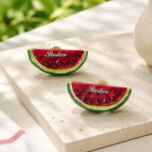Creative Cabinet Knob, Watermelon Slice Drawer Knob, Ceramic Handle
