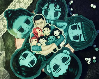 No I'm Not a Human inspired vinyl stickers