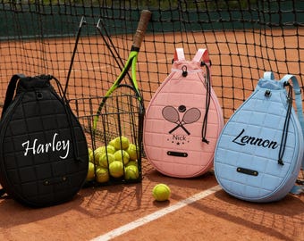 Personalized tennis travel bag, customizable with initials and printed patterns, a travel tote bag suitable for both men and women.