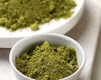 Polvo de neem orgánico / Polvo de hoja de neem 100 % puro para cabello, piel y rostro / Polvo ayurvédico herbal