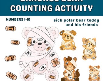 Counting Animals Math Activity – Preschool & Kindergarten Printable