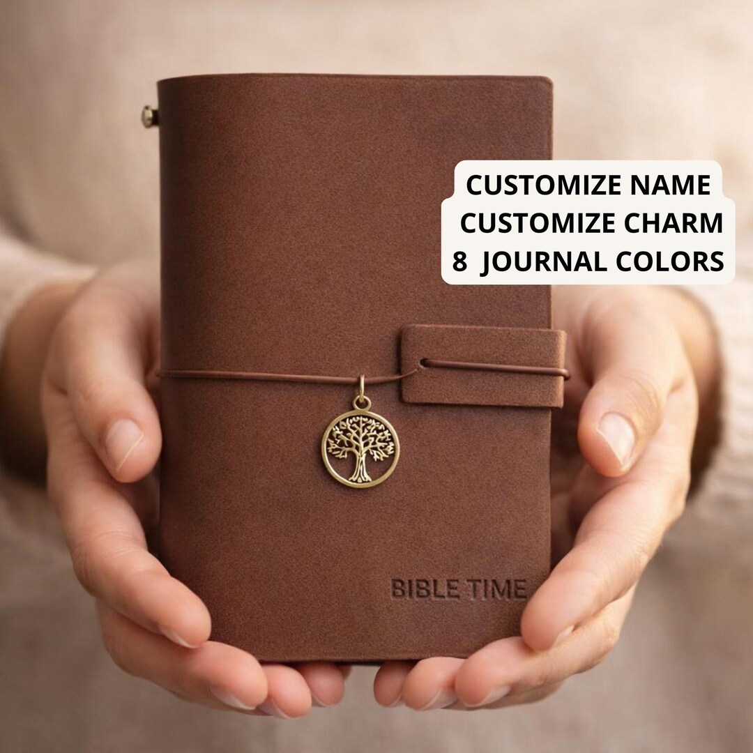 Personalized Bible Study Leather Scripture Sermon Notes Christian ...