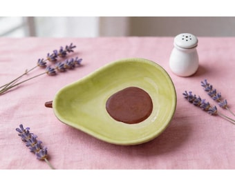 Custom Fruit-Shaped Ceramic Dishes, Blueberry & Avocado Bowls for Snacks, Dips  Desserts
